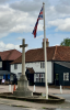 View of Memorial from Sheering Road