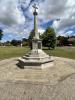 Stone cross mounted on octagonal base