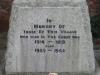 Engraving at base of memorial