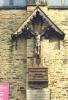 Wood cross with figure of Christ