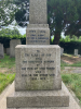 Close-up of inscription and names from WW2