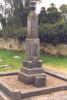 Tapering plinth and urn