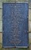 Face 1 left hand pillar WW2 names detail