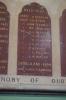 Tablet with engraved names