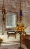 Gedling WW1 tablet (context image, showing WW2 Book of Remembrance beneath)