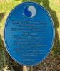 Full view of plaque from the 29th Infantry Division US Army commemorating the witnessing of the loss of HMS Curacao and subsequent service in France.