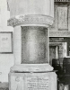 Plaque located on pillar