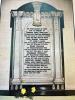 View of marble tablet