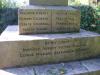 Lubenham - WW1 names on upper step face, WW2 names on lower step face