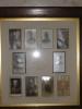 Group of ten photographs in a frame