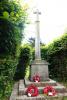 Cross in hedgerow