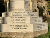Close-up of names from WW1