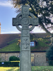 Close-up of top of cross