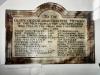 Close-up of Memorial Tablet