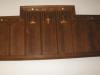 Wooden board with columns of names