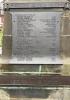 Second World War names plaque Brodie to Moncur and Korean War