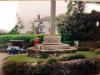 Stone memorial in the centre of a small green