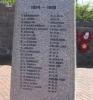 Memorial face with inscription