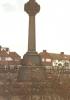 Historic photograph of memorial in context