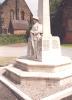 Cross and infantryman