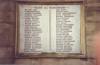 Plaque on wall outside hospital