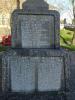 Photograph of plinths showing names