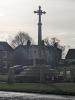 Octagonal base, plinth, and cross at top