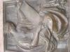 Close up of bronze panel