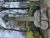 Celtic cross on boulder base