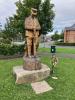 The statue, August 2023