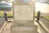 Base of cross with inscription
