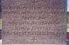 Base of cross with inscription