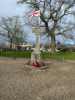 Wheel cross with octagonal plinth and two stepped base