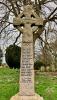 View of memorial cross