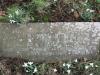 The headstone with inscription