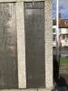 Bronze plaque listing third column of names - WW1 and WW2