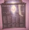 Plaque with crest and inscribed names