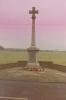 Cross on tapering plinth