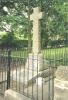 Granite cross on plinth with stepped base
