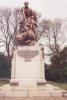Allegory of figure on pedestal