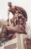 Allegory of figure on pedestal