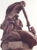 Allegory of figure on pedestal 