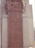 Side plaque with inscription