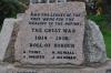 Rock tablets stacked together with inscribed names
