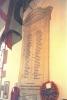 White stone tablet with names in two columns