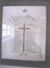 Wall mounted, framed roll of honour