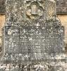Close-up of inscription