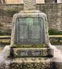 Close-up of the names of the fallen