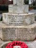 Names of the fallen in WW1 from Wickham Bishops