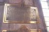 Rectangular plaque with inlaid lettering